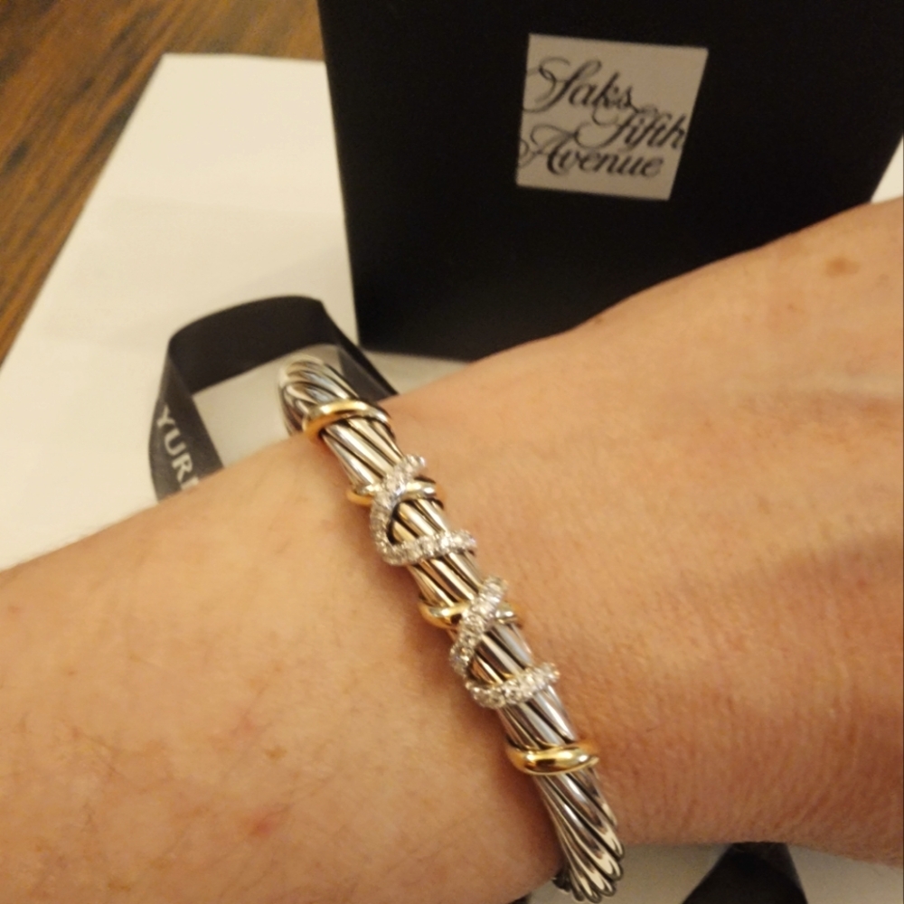 David Yurman Helena Center Station Cuff - Picture 2 of 8
